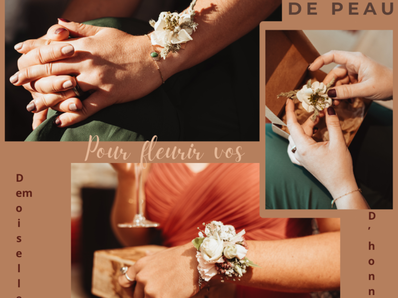 les Fleurs de Peau, des créations florales uniques qui se fixent sur la peau!